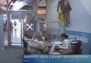 Kriza e besimit financiar, a është prekur apo a rrezikon të preket Shqipëria? &#8211; (18 Tetor 2008)