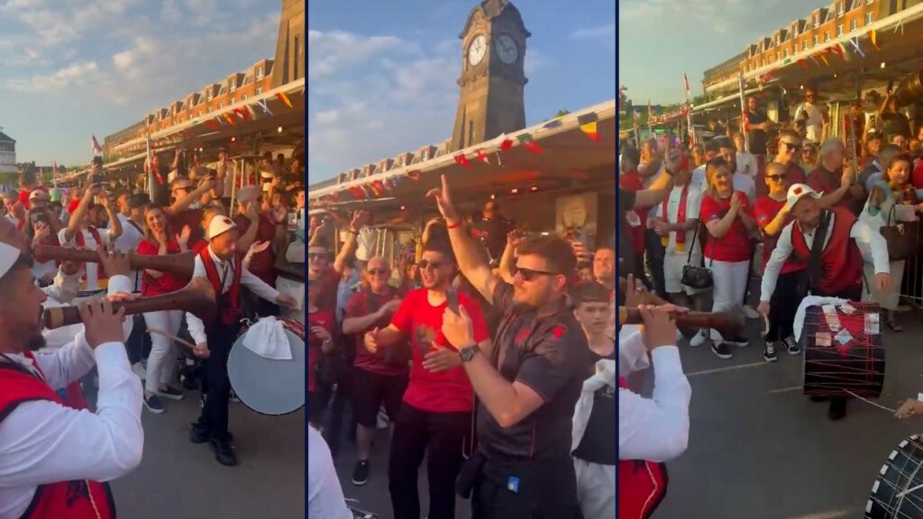 Euro 2024 | Tifozët shqiptarë, atmosferë të jashtëzakonshme në Dusseldorf