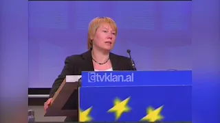 Reagimi i komisionerit Olli Rehn për grevën e deputetëve në Shqipëri-(11 Nëntor 2008)