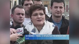 Monika Kryemadhi thirrje bashkisë Tiranë për reflektim ndaj kërkesave të LSI-(3 Shkurt 2009)