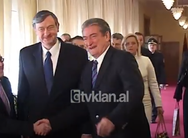 Presidenti slloven Danilo Turk viziton Shqipërinë, takime me liderët e vendit &#8211; (19 Shkurt 2009)