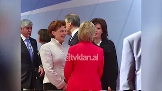 Kryeministri Sali Berisha në NATO: Do të shtojmë trupat në Afganistan-(4 Prill 2009)