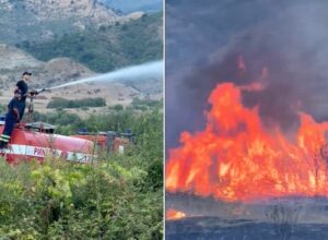 Shpëtohet nga flakët një bujtinë në fshatin Shtëpëz në Gjirokastër