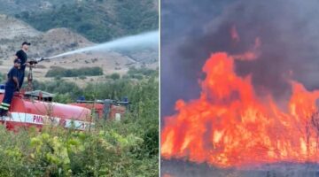 Riaktivizohet zjarri në fshatin Shtëpëz të Gjirokastrës