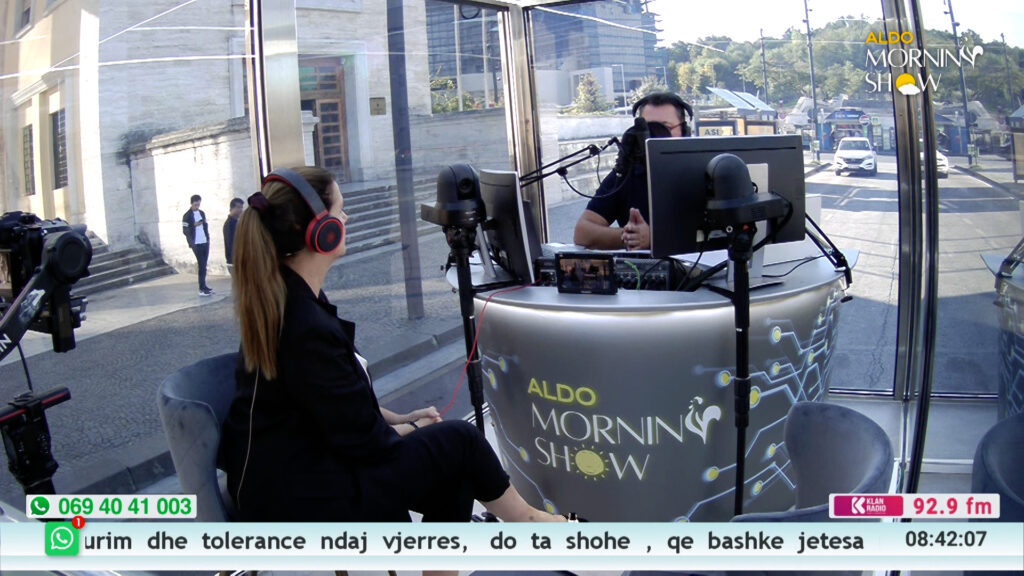 Mirela Kumbaro në Aldo Morning Show.