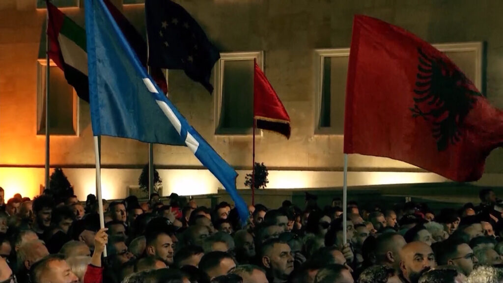 Protesta opozitës, foto arkiv