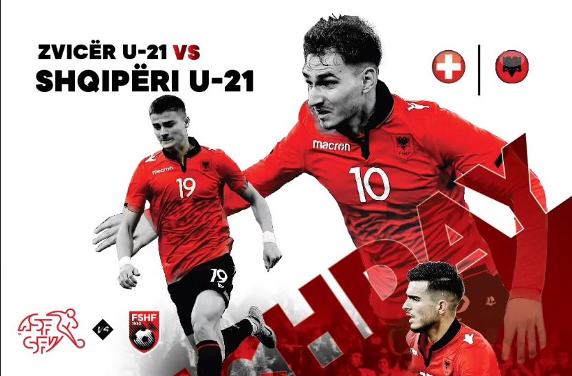 Shqipëria U-21 sfidon Zvicrën, publikohen formacionet zyrtare