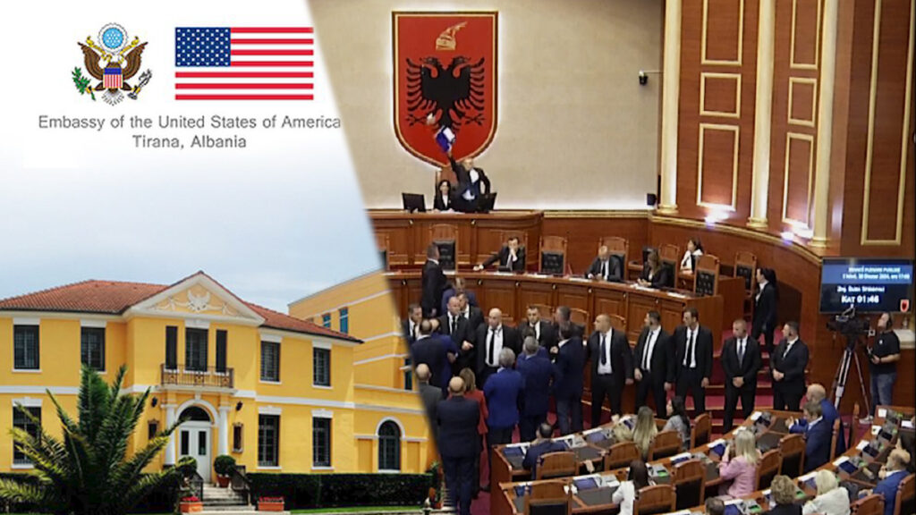 ambasada amerikane dhe trazirat ne parlament